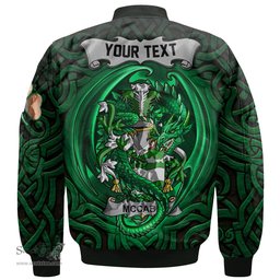 ScotsTee Shop Irish McCabe Coat of Arms Irish Jacket Family Crest Green Dragon Of Ireland Bomber Jacket