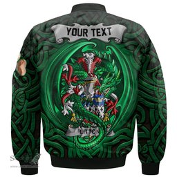 ScotsTee Shop Irish Litton Coat of Arms Irish Jacket Family Crest Green Dragon Of Ireland Bomber Jacket