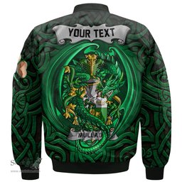 ScotsTee Shop Irish Mullady or O Mullady Coat of Arms Irish Jacket Family Crest Green Dragon Of Ireland Bomber Jacket