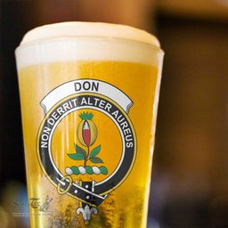 ScotsTee Shop Scottish Don (Tribe-of-Mar) Clan Crest Scottish Beer Glass
