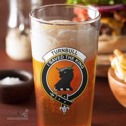 ScotsTee Shop Scottish Turnbull Dress Clan Crest Scottish Beer Glass