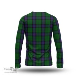 ScotsTee Shop Scottish Armstrong Clan Crest Tartan Long Sleeve T Shirt