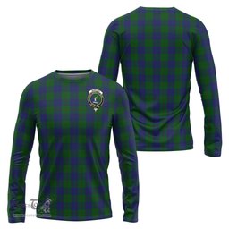 ScotsTee Shop Scottish Barclay Clan Crest Tartan Long Sleeve T Shirt