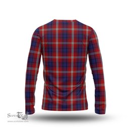ScotsTee Shop Scottish Ainslie Clan Crest Tartan Long Sleeve T Shirt