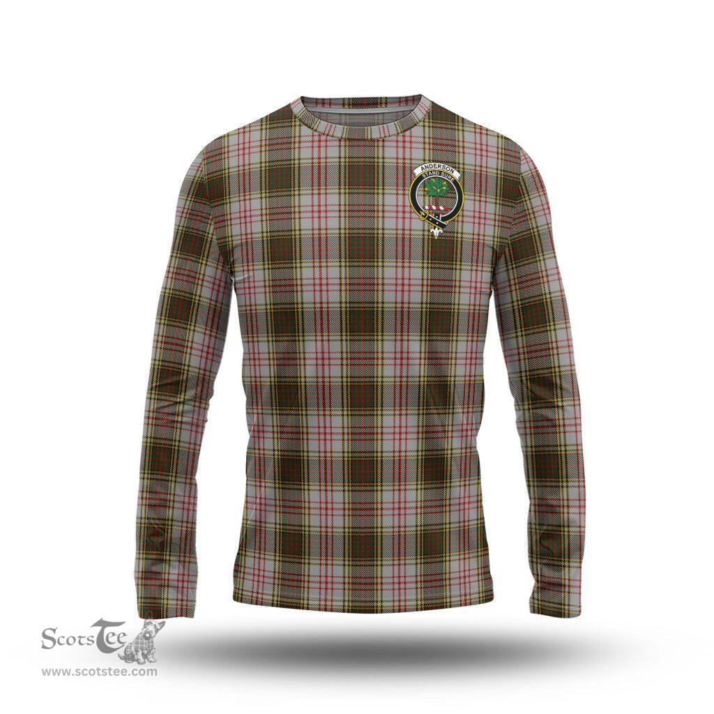 ScotsTee Shop Scottish Anderson Dress Clan Crest Tartan Long Sleeve T Shirt