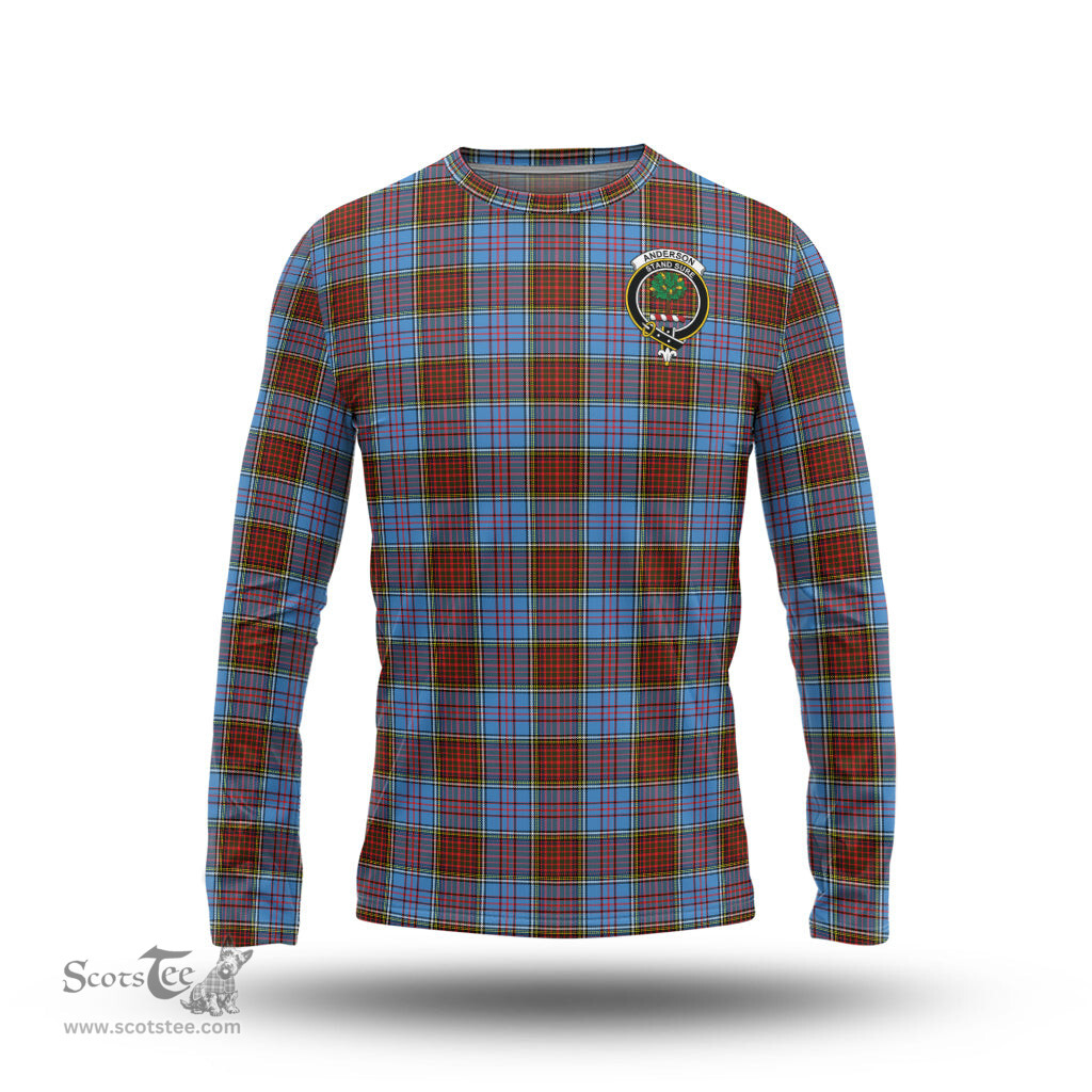 ScotsTee Shop Scottish Anderson Modern Clan Crest Tartan Long Sleeve T Shirt