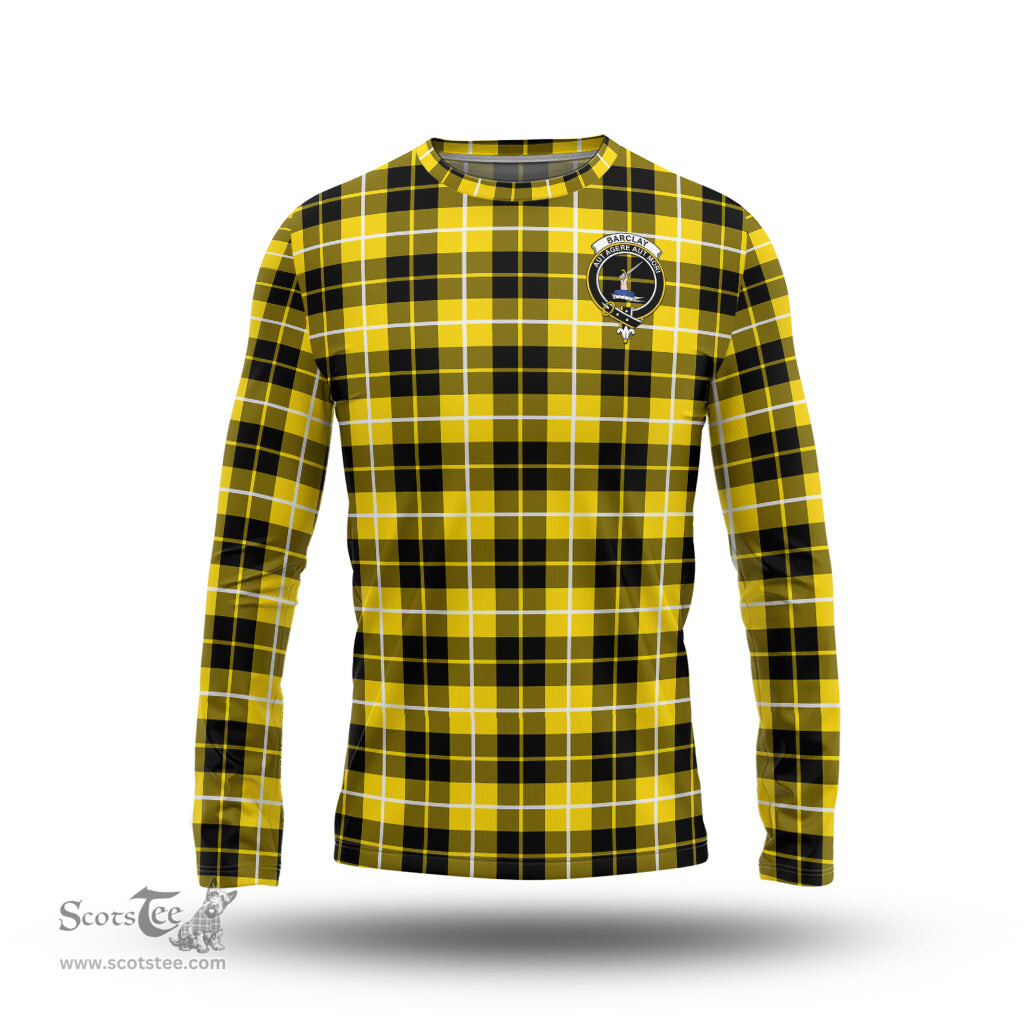 ScotsTee Shop Scottish Barclay Dress Modern Clan Crest Tartan Long Sleeve T Shirt