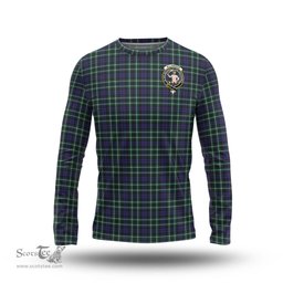 ScotsTee Shop Scottish Allardice Clan Crest Tartan Long Sleeve T Shirt
