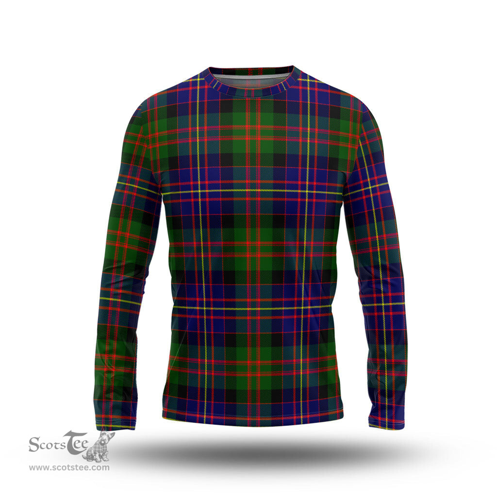 ScotsTee Shop Scottish Chalmers Modern Clan Tartan Long Sleeve T Shirt