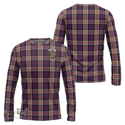 ScotsTee Shop Scottish Carnegie Clan Crest Tartan Long Sleeve T Shirt
