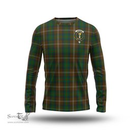 ScotsTee Shop Scottish Chisholm Hunting Clan Crest Tartan Long Sleeve T Shirt