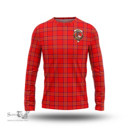 ScotsTee Shop Scottish Burnett Modern Clan Crest Tartan Long Sleeve T Shirt