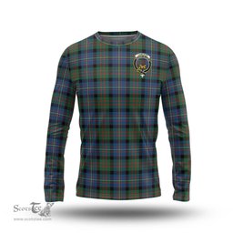 ScotsTee Shop Scottish Cameron of Erracht Ancient Clan Crest Tartan Long Sleeve T Shirt
