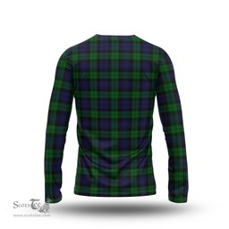 ScotsTee Shop Scottish Black Watch Clan Crest Tartan Long Sleeve T Shirt