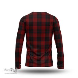 ScotsTee Shop Scottish Cameron Black and Red Clan Tartan Long Sleeve T Shirt