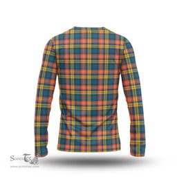 ScotsTee Shop Scottish Buchanan Ancient Clan Crest Tartan Long Sleeve T Shirt