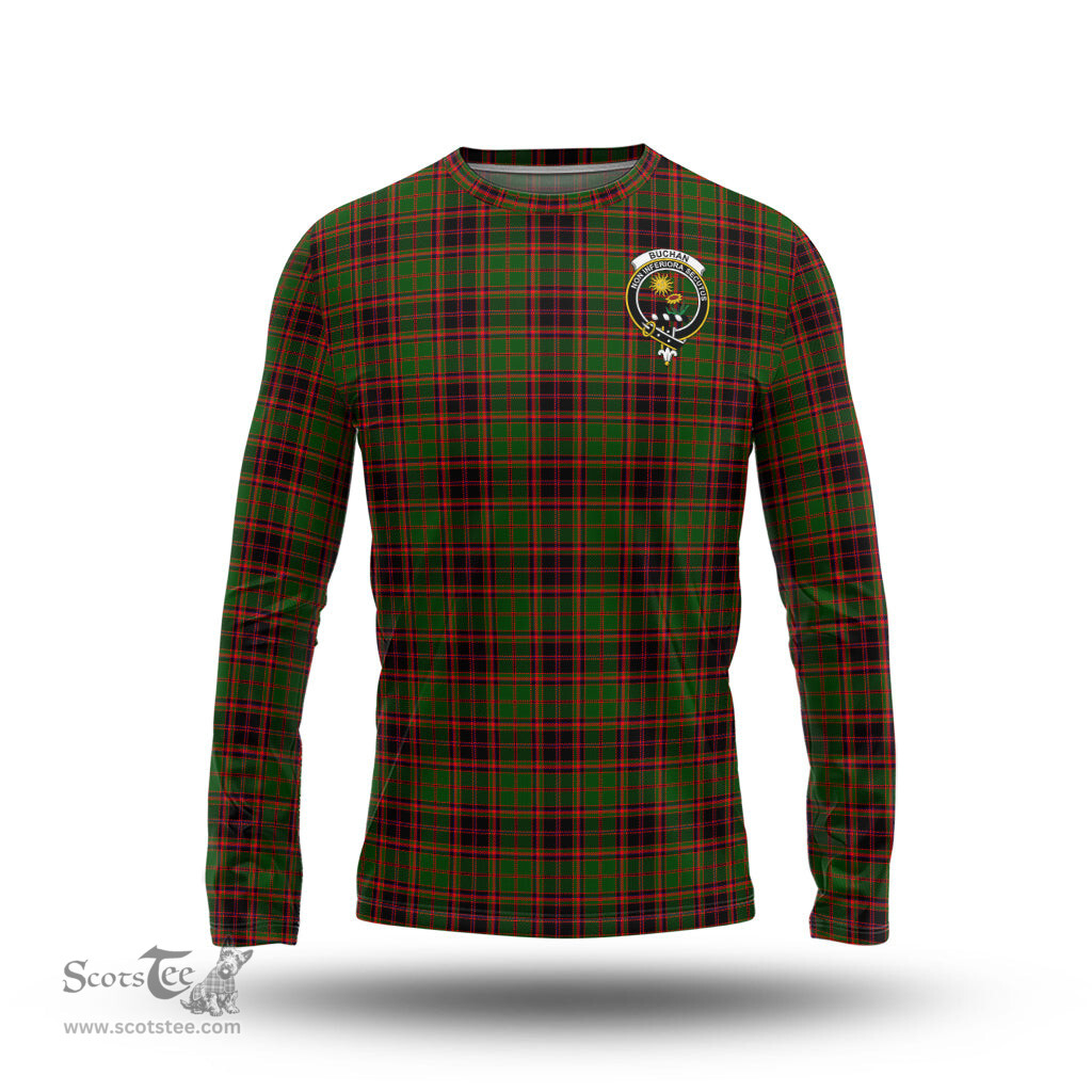 ScotsTee Shop Scottish Buchan Modern Clan Crest Tartan Long Sleeve T Shirt
