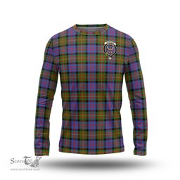ScotsTee Shop Scottish Carnegie Ancient Clan Crest Tartan Long Sleeve T Shirt