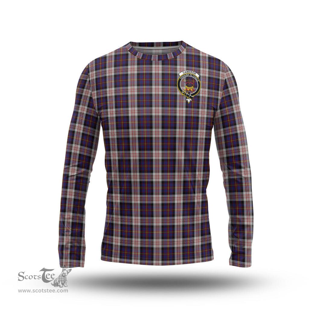 ScotsTee Shop Scottish Cameron of Erracht Dress Clan Crest Tartan Long Sleeve T Shirt
