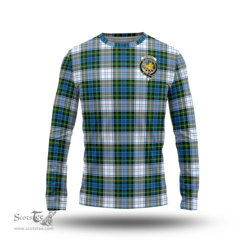 ScotsTee Shop Scottish Campbell Dress Clan Crest Tartan Long Sleeve T Shirt