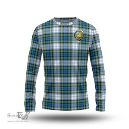 ScotsTee Shop Scottish Campbell Dress Ancient Clan Crest Tartan Long Sleeve T Shirt