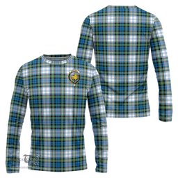 ScotsTee Shop Scottish Campbell Dress Ancient Clan Crest Tartan Long Sleeve T Shirt
