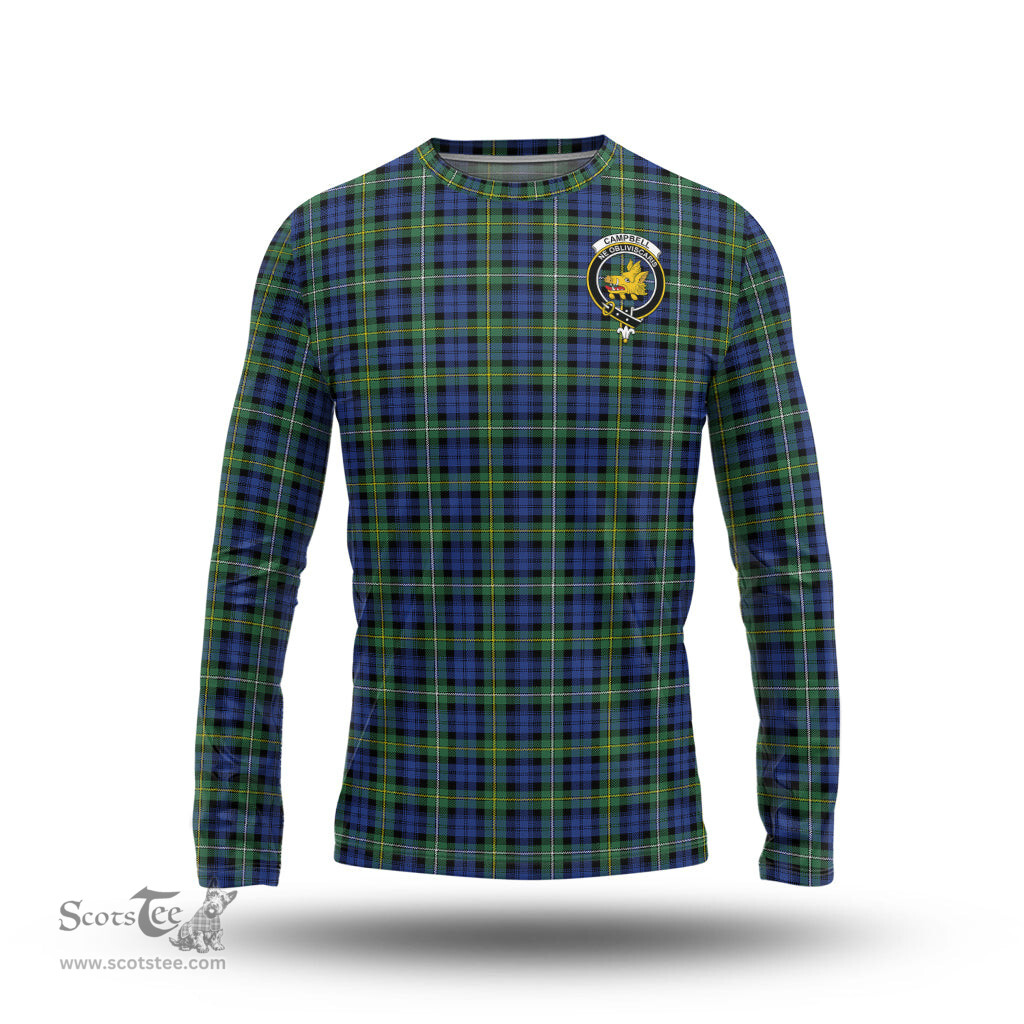 ScotsTee Shop Scottish Campbell Argyll Ancient Clan Crest Tartan Long Sleeve T Shirt