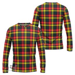 ScotsTee Shop Scottish Buchanan Modern Clan Tartan Long Sleeve T Shirt