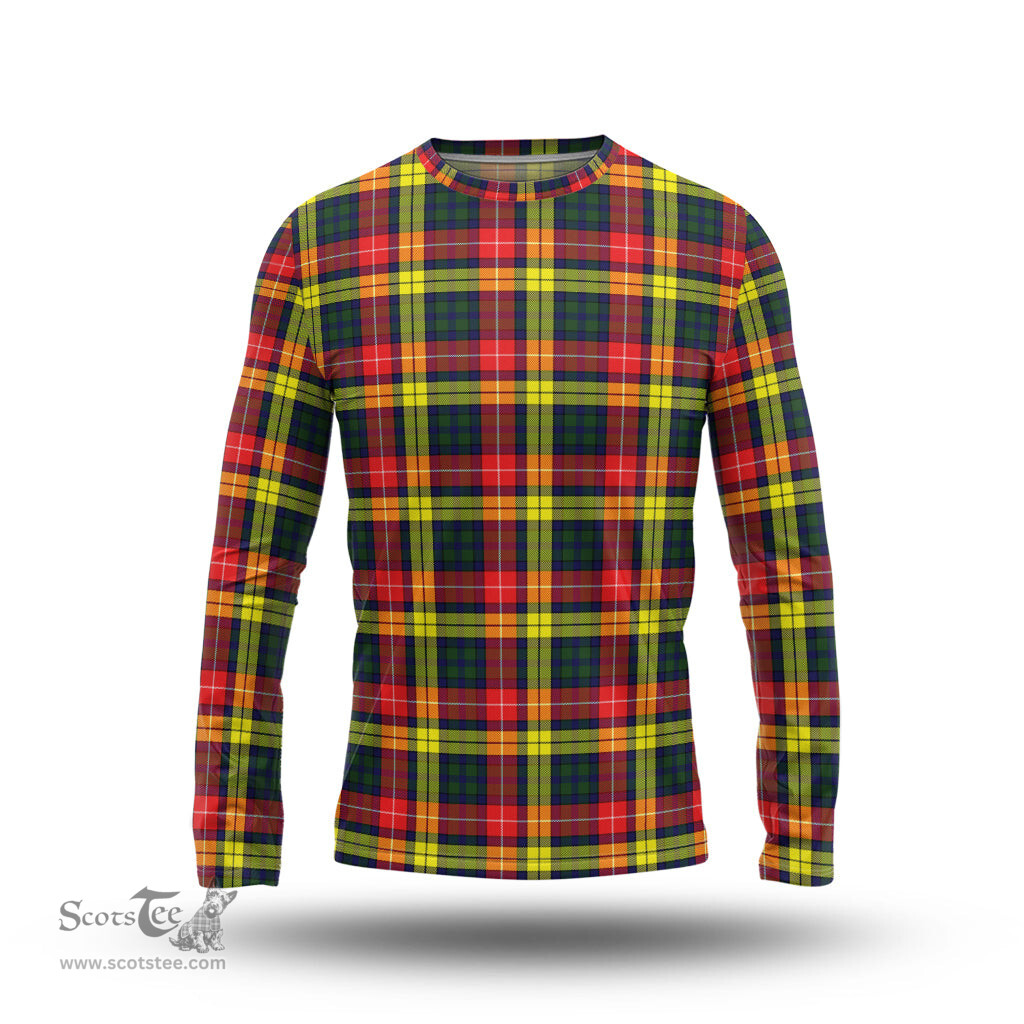 ScotsTee Shop Scottish Buchanan Modern Clan Tartan Long Sleeve T Shirt