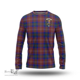 ScotsTee Shop Scottish Chisholm Hunting Modern Clan Crest Tartan Long Sleeve T Shirt