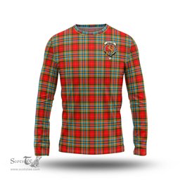 ScotsTee Shop Scottish Chattan Clan Crest Tartan Long Sleeve T Shirt