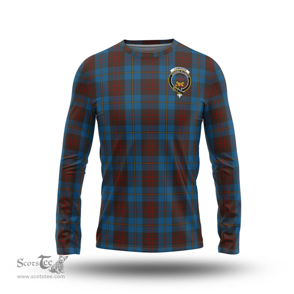 ScotsTee Shop Scottish Cameron Hunting Clan Crest Tartan Long Sleeve T Shirt
