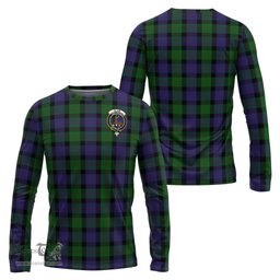 ScotsTee Shop Scottish Blair Clan Crest Tartan Long Sleeve T Shirt