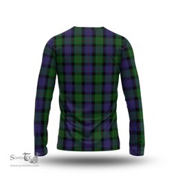 ScotsTee Shop Scottish Blair Clan Crest Tartan Long Sleeve T Shirt