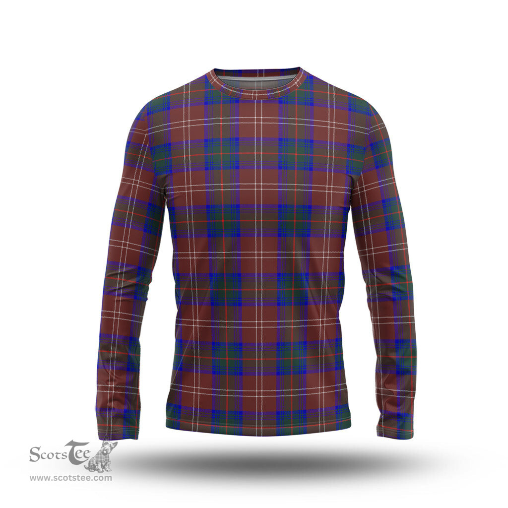 ScotsTee Shop Scottish Chisholm Hunting Modern Clan Tartan Long Sleeve T Shirt