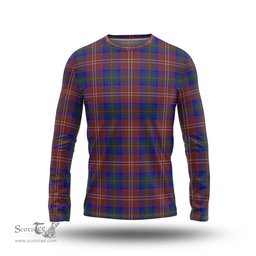 ScotsTee Shop Scottish Chisholm Hunting Modern Clan Tartan Long Sleeve T Shirt