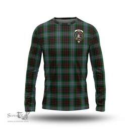 ScotsTee Shop Scottish Brodie Hunting Clan Crest Tartan Long Sleeve T Shirt