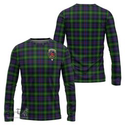 ScotsTee Shop Scottish Farquharson Clan Crest Tartan Long Sleeve T Shirt