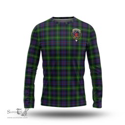 ScotsTee Shop Scottish Farquharson Clan Crest Tartan Long Sleeve T Shirt