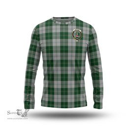 ScotsTee Shop Scottish Erskine Green Clan Crest Tartan Long Sleeve T Shirt