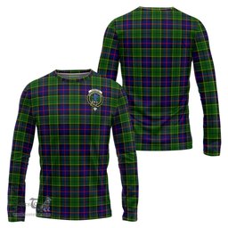 ScotsTee Shop Scottish Forsyth Modern Clan Crest Tartan Long Sleeve T Shirt