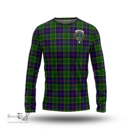 ScotsTee Shop Scottish Forsyth Modern Clan Crest Tartan Long Sleeve T Shirt