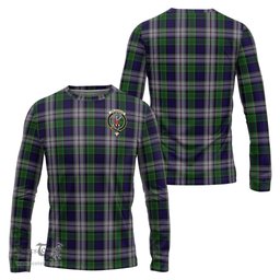 ScotsTee Shop Scottish Colquhoun Dress Clan Crest Tartan Long Sleeve T Shirt