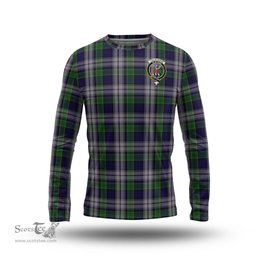 ScotsTee Shop Scottish Colquhoun Dress Clan Crest Tartan Long Sleeve T Shirt
