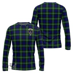 ScotsTee Shop Scottish Forbes Modern Clan Crest Tartan Long Sleeve T Shirt
