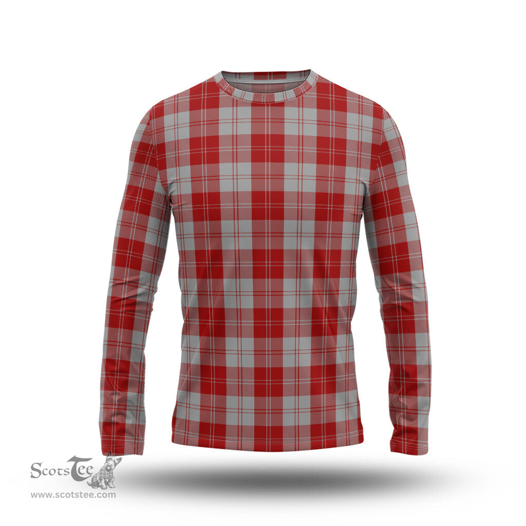ScotsTee Shop Scottish Erskine Red Clan Tartan Long Sleeve T Shirt