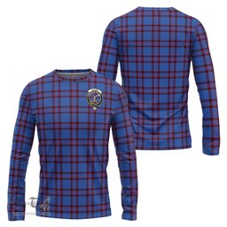 ScotsTee Shop Scottish Elliot Modern Clan Crest Tartan Long Sleeve T Shirt