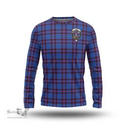 ScotsTee Shop Scottish Elliot Modern Clan Crest Tartan Long Sleeve T Shirt