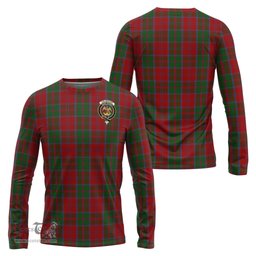 ScotsTee Shop Scottish Drummond Clan Crest Tartan Long Sleeve T Shirt