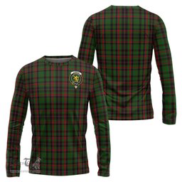 ScotsTee Shop Scottish Cumming Hunting Clan Crest Tartan Long Sleeve T Shirt